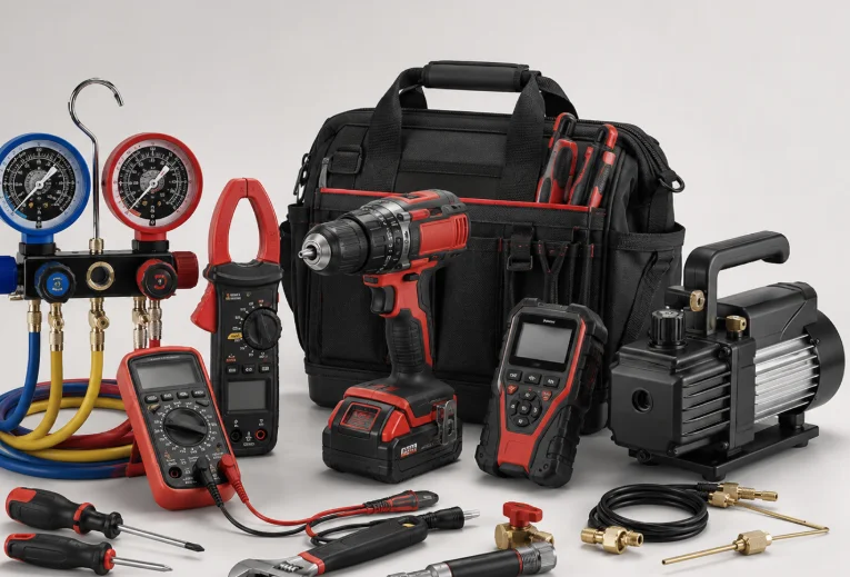 Fully equipped service vehicle and tools